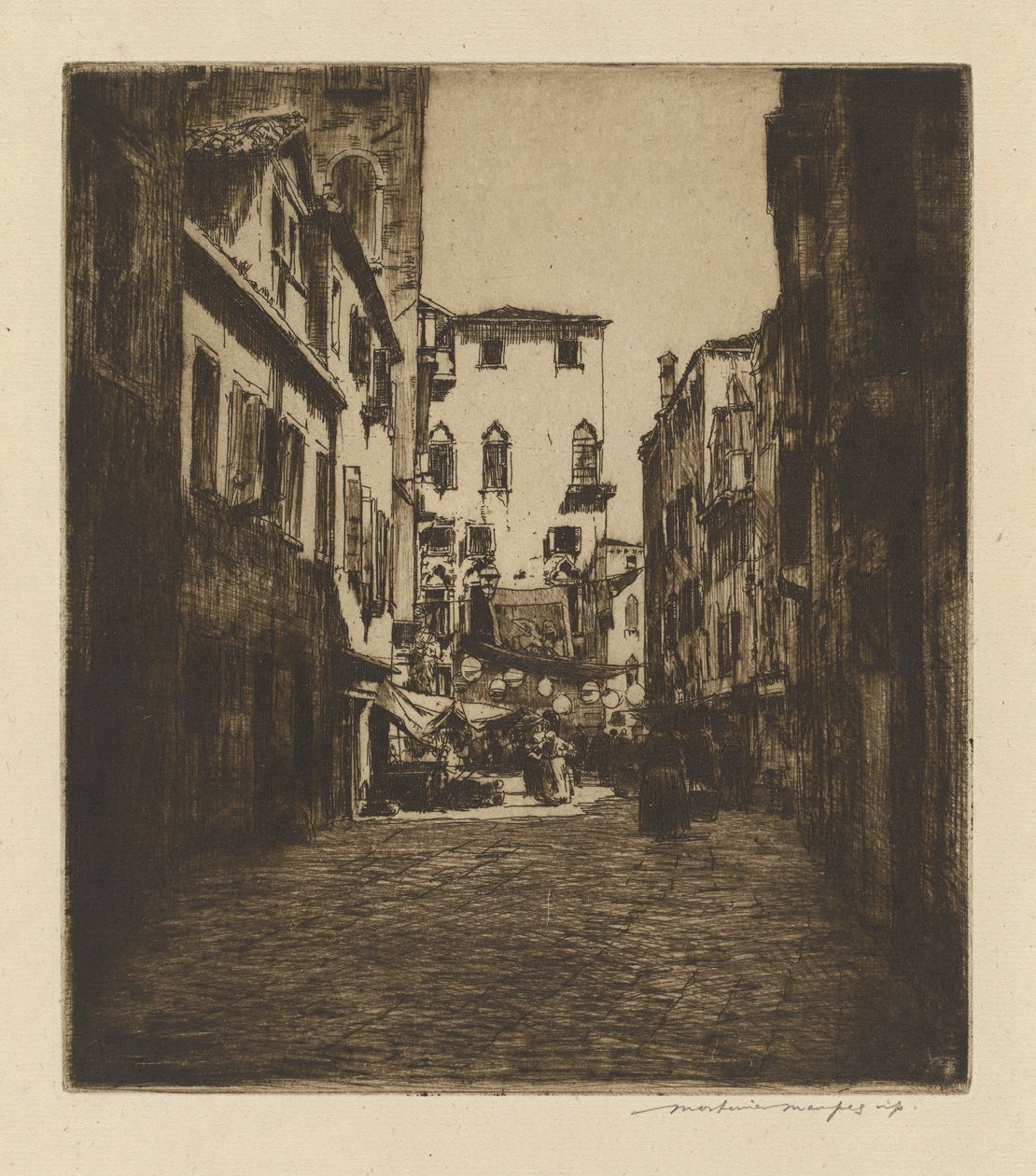 市场场景 作者 Mortimer Menpes