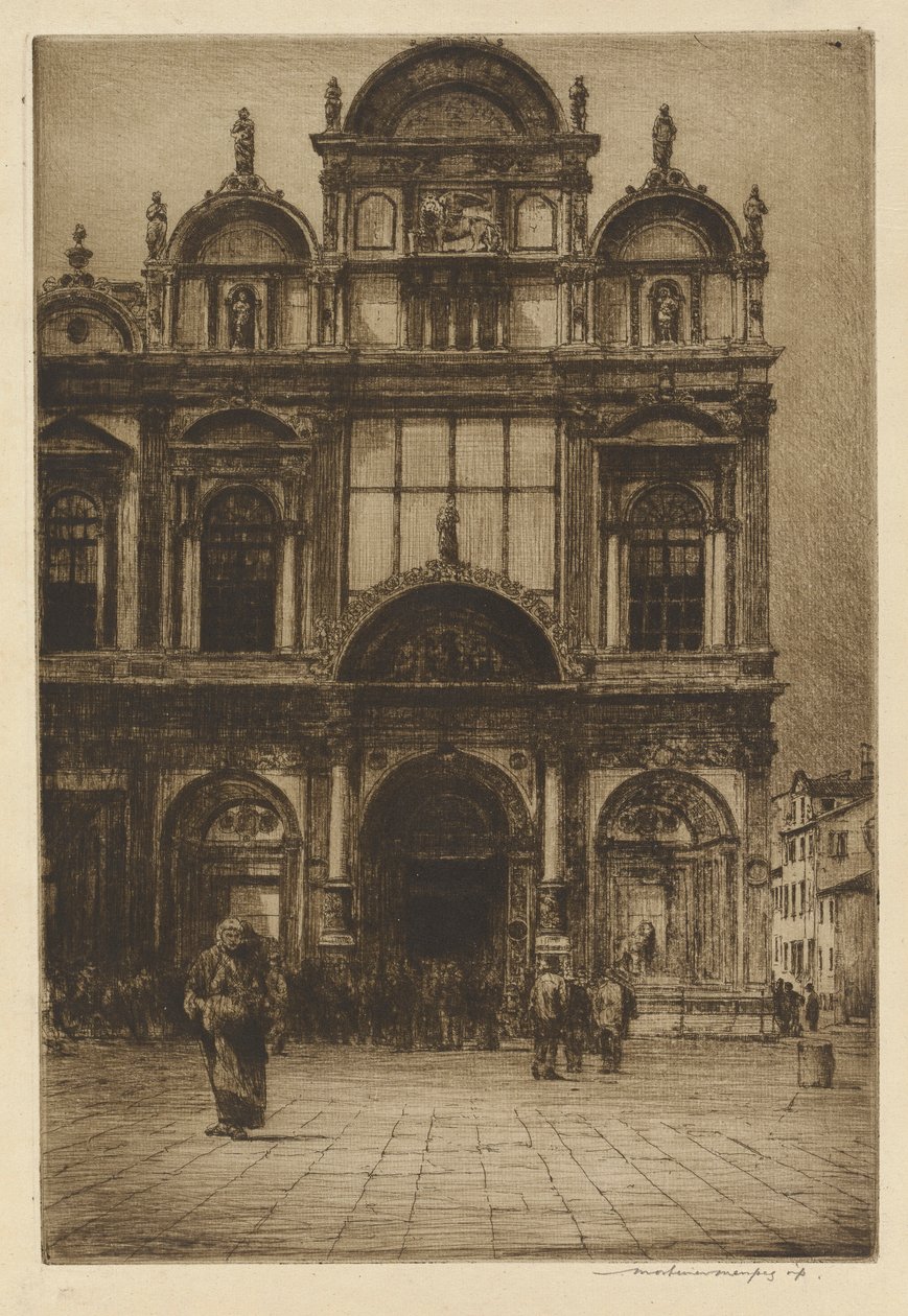 威尼斯圣马可学校校徽 作者 Mortimer Menpes