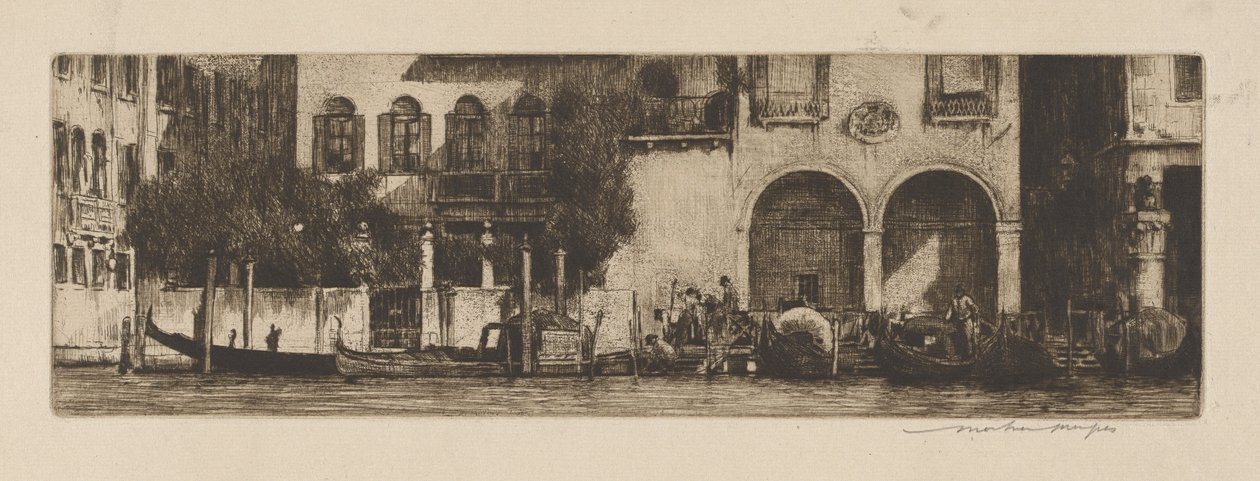 运河上的宫殿 作者 Mortimer Menpes