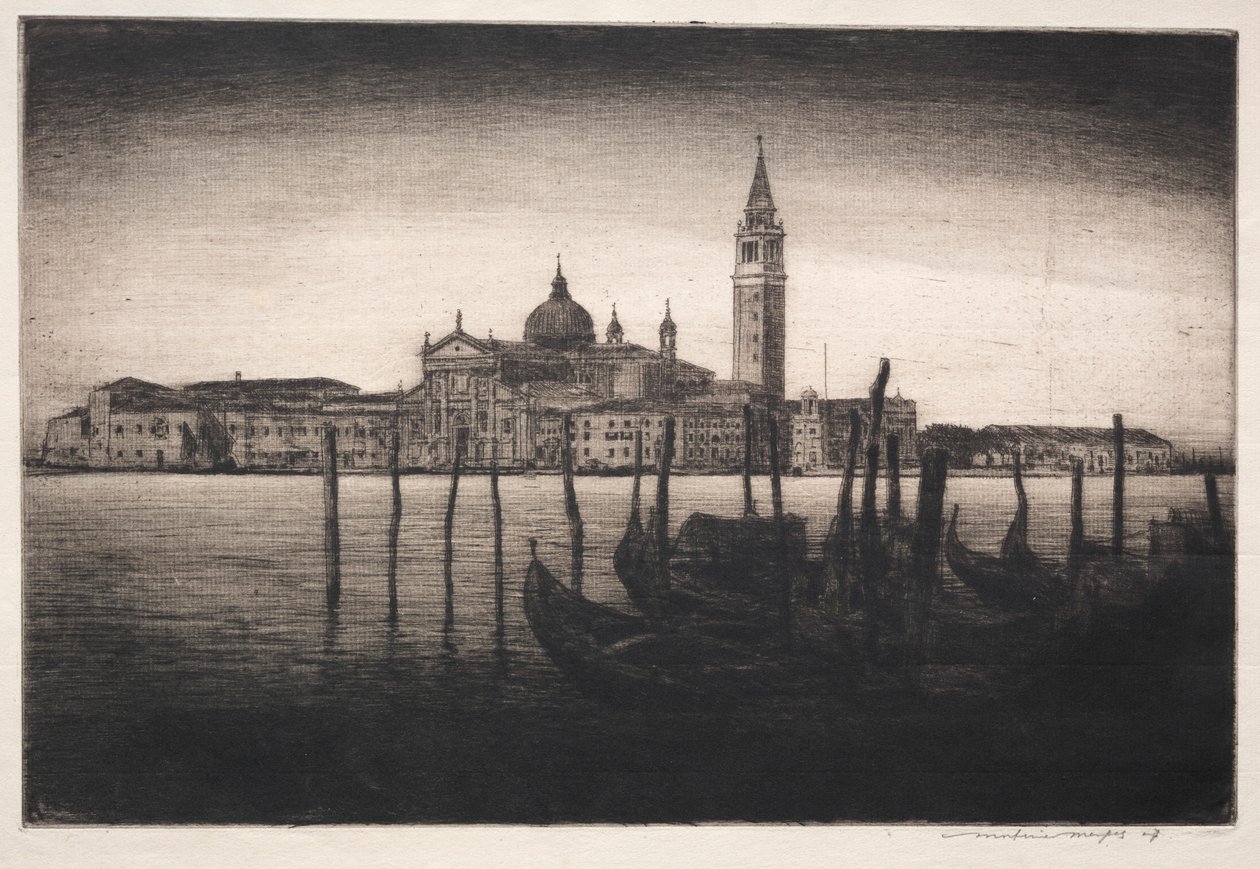 圣乔治·马焦雷（San Giorgio Maggiore），1910年。 作者 Mortimer Menpes