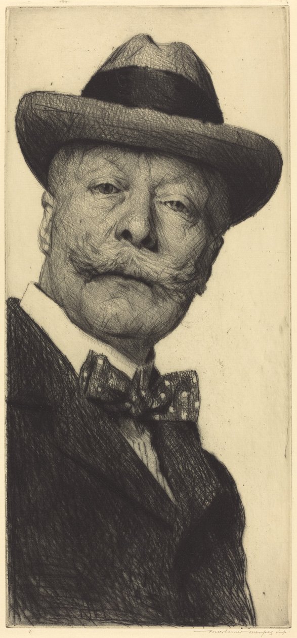 自画像 作者 Mortimer Menpes