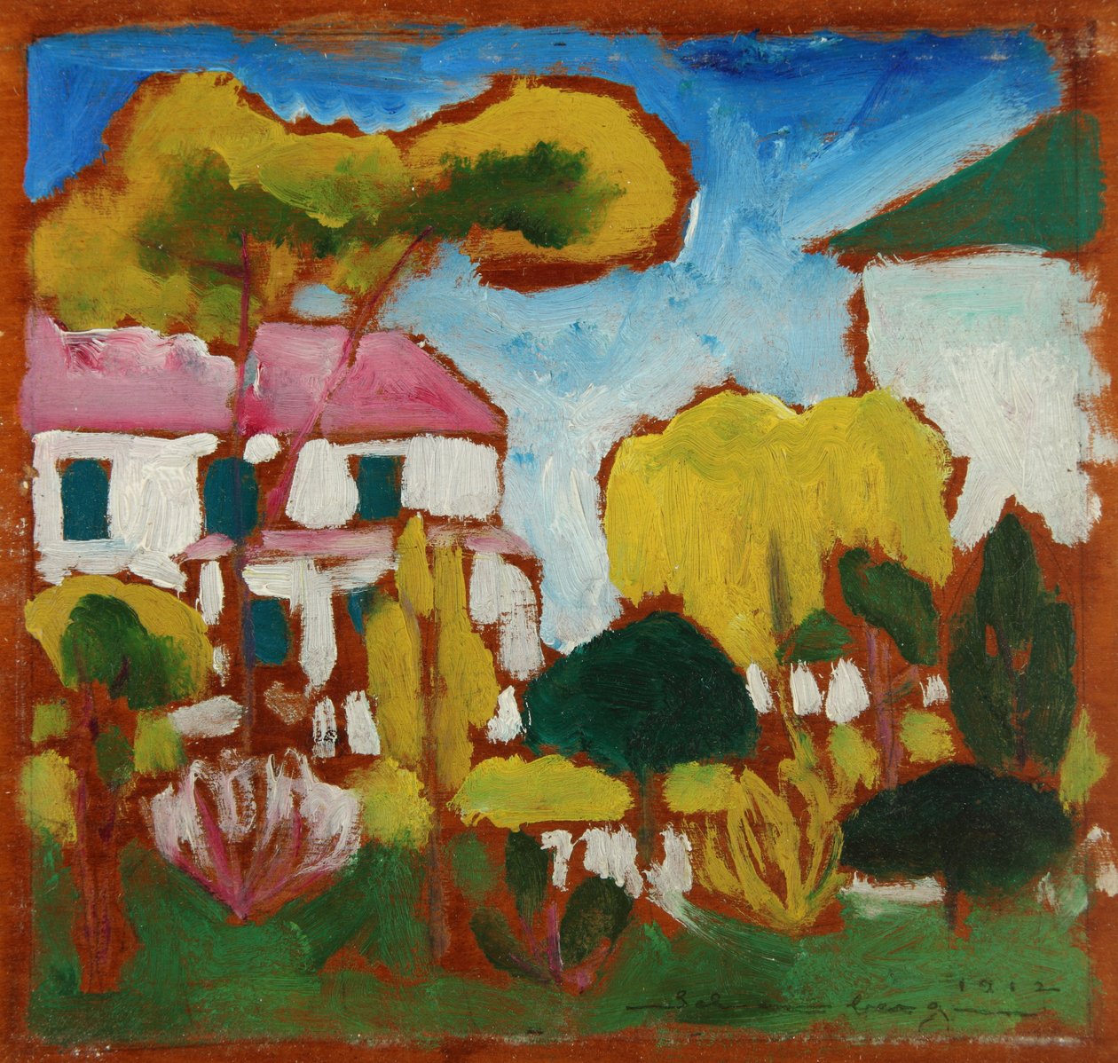 景观，1912年 作者 莫顿·利文斯顿·尚伯格