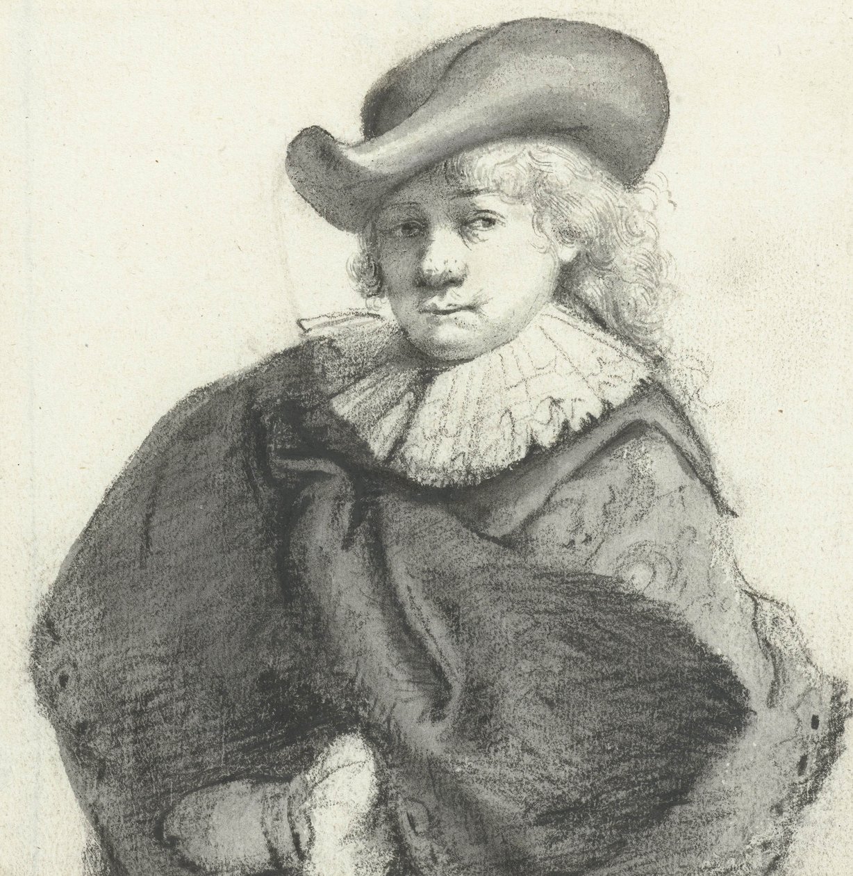 伦勃朗的肖像，在Rembrandt van Rijn之后，1660年 作者 摩西·特·波奇