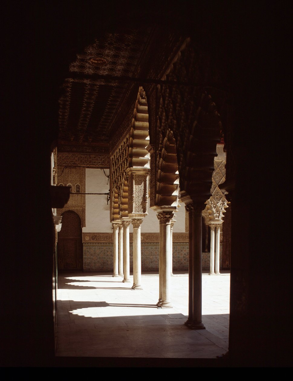 Art mudejar：女士法院（Patio de las Doncellas）的景色 作者 穆德哈尔学校