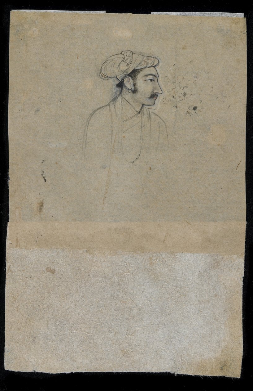 Sultan Khurram（Shah Jahan），c.1615（墨水在纸上） 作者 莫卧儿学校