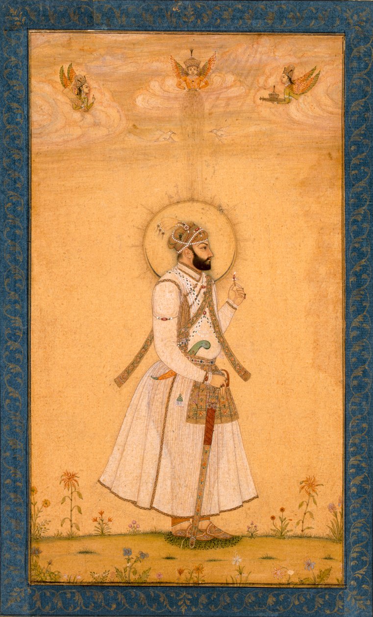 来自大克莱夫专辑的皇帝Farrukhsiyar（1683-1719） 作者 莫卧儿学校