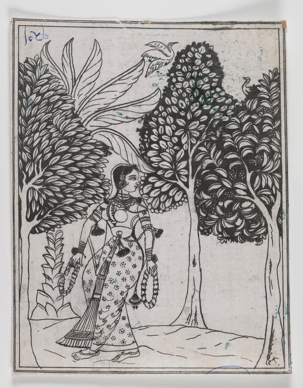 Kamod Ragini，1605-1610（纸上墨水） 作者 莫卧儿学校