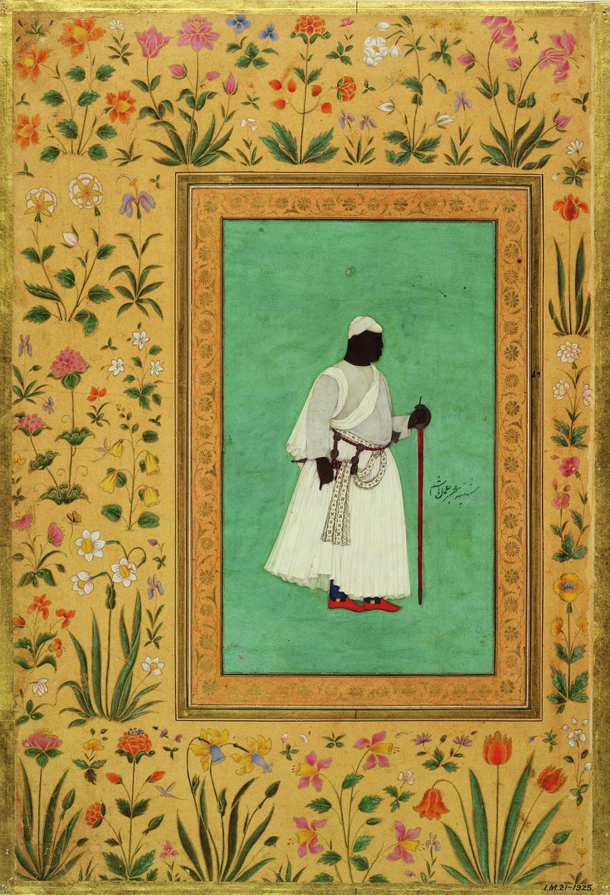 Ahmadnager的Malik Ambar（1548-1626），c.1605-27 作者 莫卧儿学校