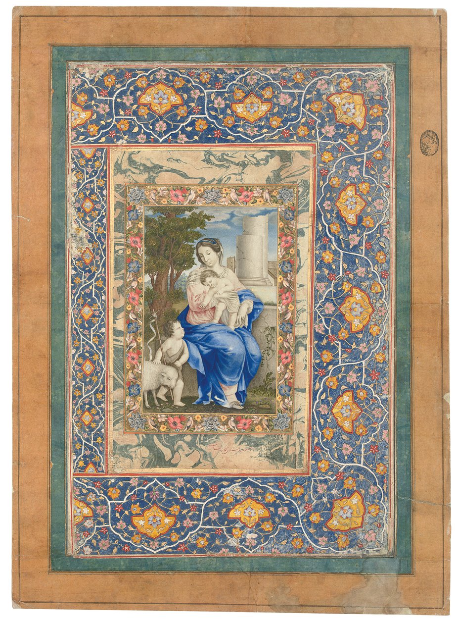 麦当娜和孩子，1682-83年 作者 穆罕默德·扎曼（Muhammad Zaman）