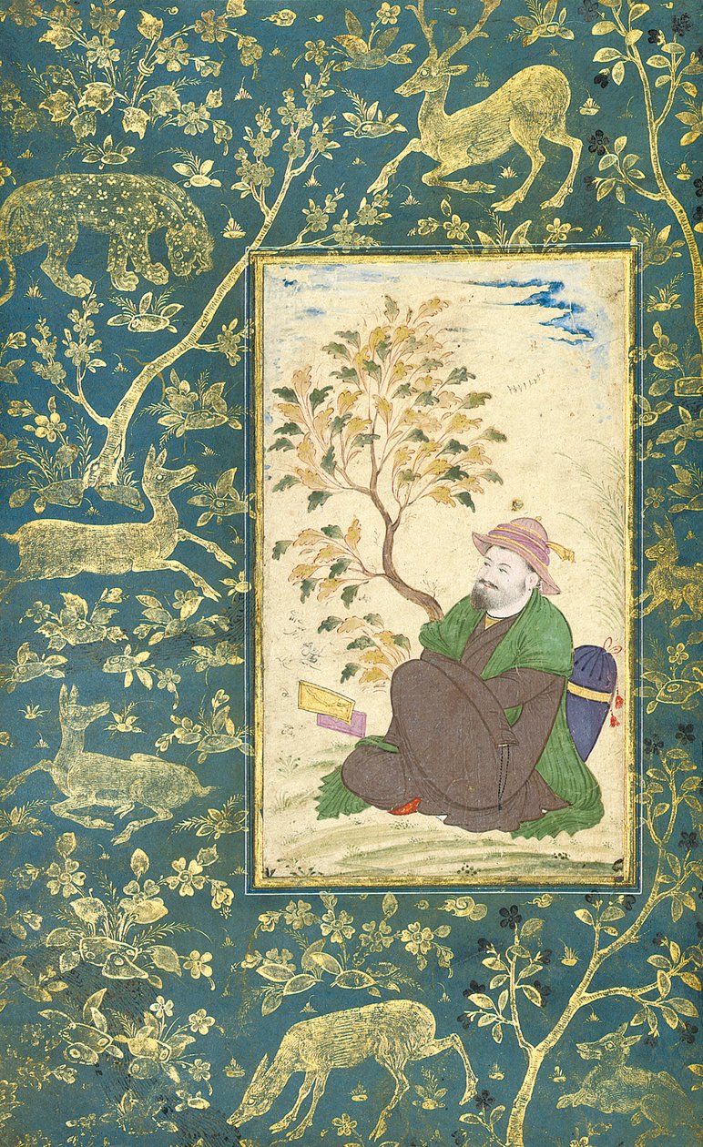 达尔文·穆罕默德·哈蒂布的画像，1697-8年 作者 穆因·穆萨维维尔（Muin Musavvir）