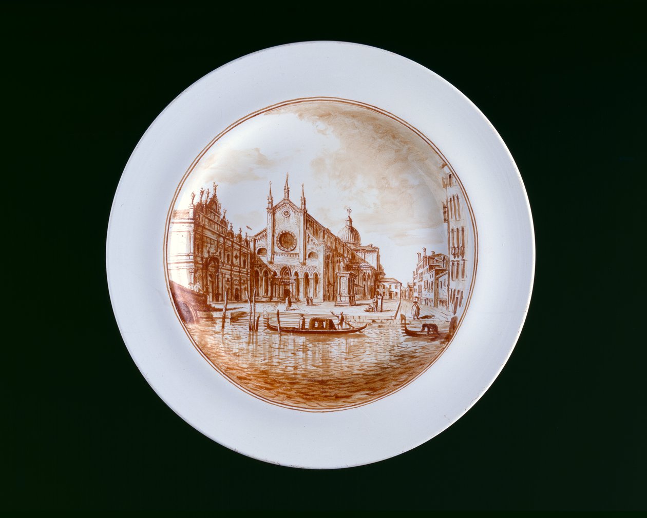板材与SS Giovanni e Paolo，Murano Miotti Glasswork，威尼斯，c。 1741年（白色不透明玻璃（lattimo）） 作者 穆拉诺·米奥蒂（Murano Miotti）家庭