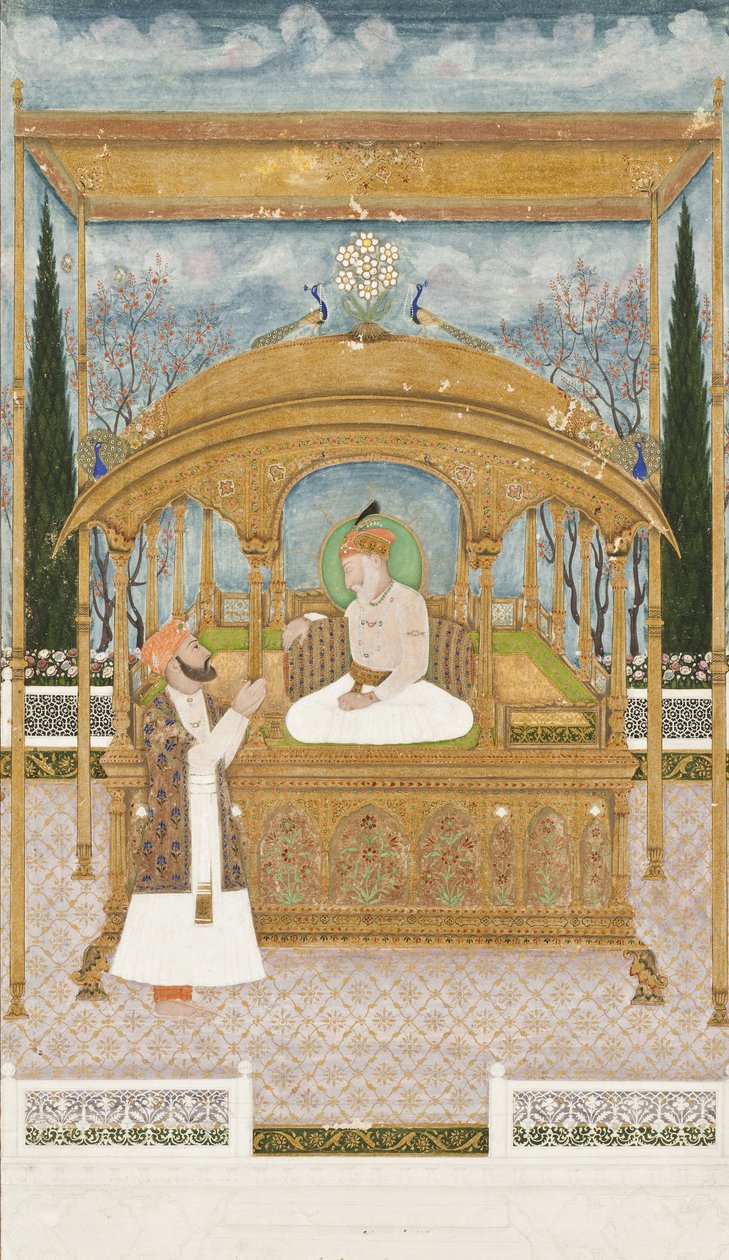 1801年孔雀王座上的皇帝莎阿南二世 作者 Musawir Khairullah