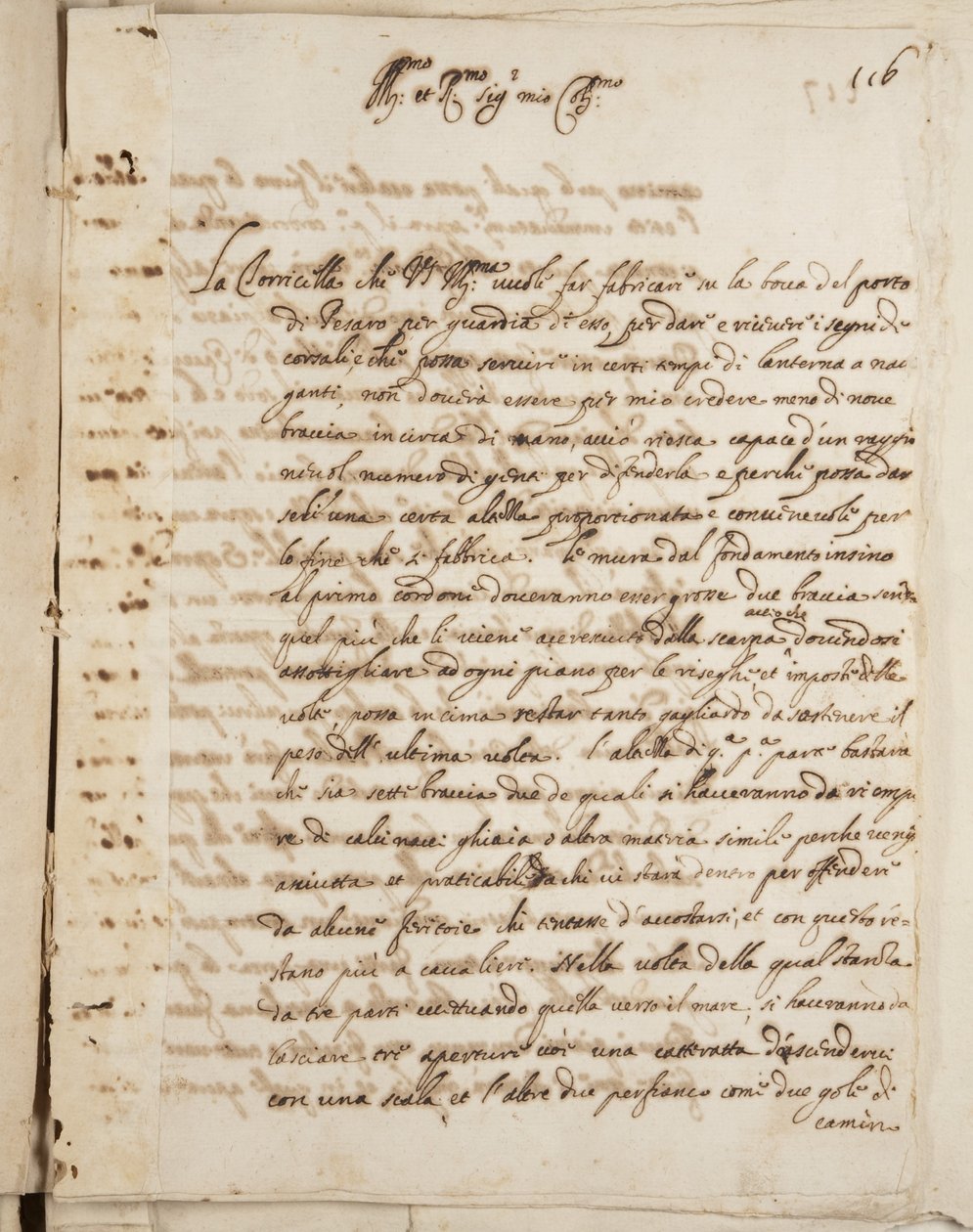 乌尔比诺及其他人的Mutio Oddi的绘画作品集，第116页，第1635-40页（装订卷纸上的钢笔和墨水） 作者 穆齐奥·奥迪