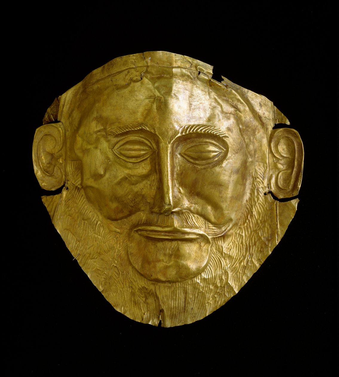 迈锡尼黄金 (Mycenae) 葬礼面具 作者 迈锡尼人