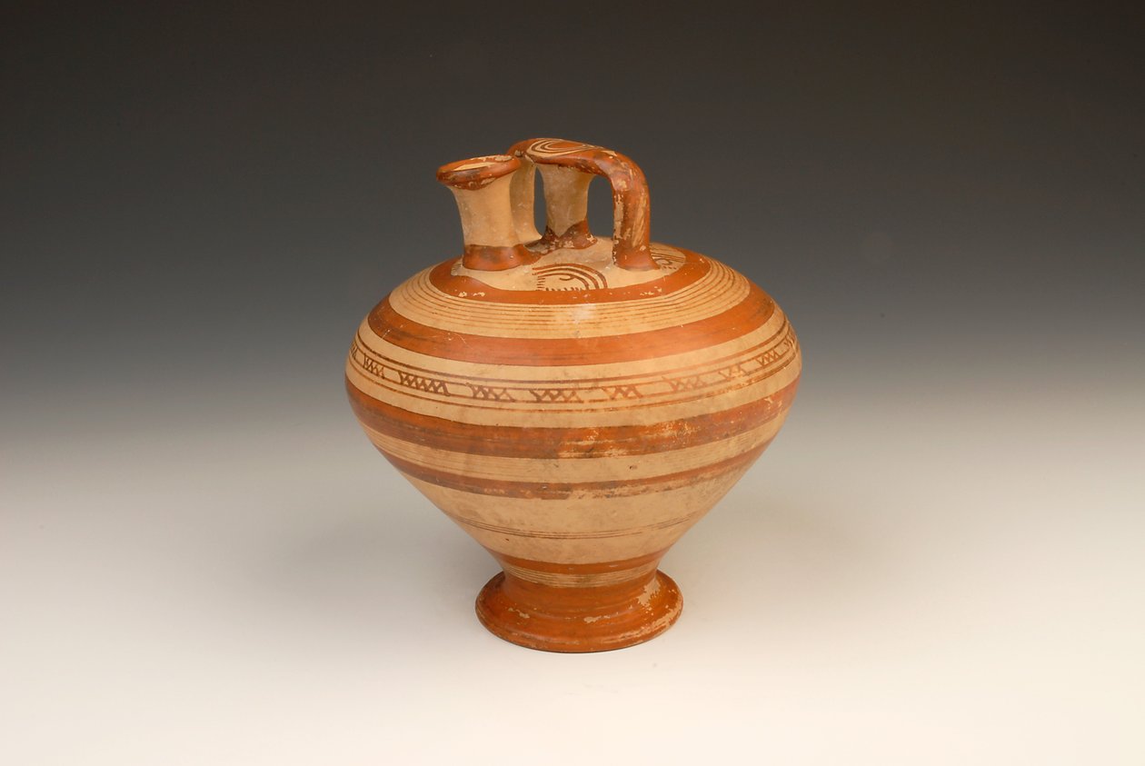 锅壶，公元前1300  -  1200年（兵马俑） 作者 迈锡尼人