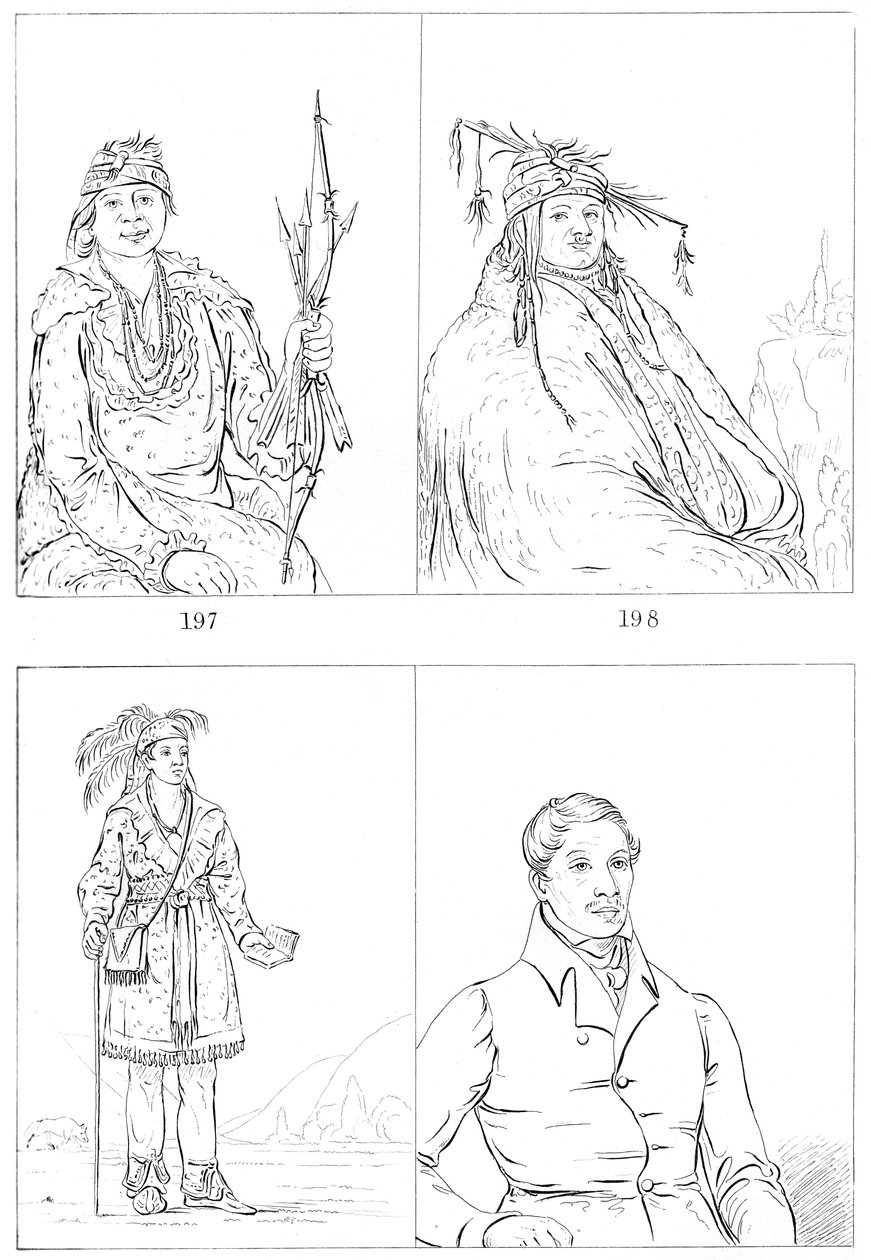 特拉华州和莫希干人，1841年。 作者 迈尔斯公司
