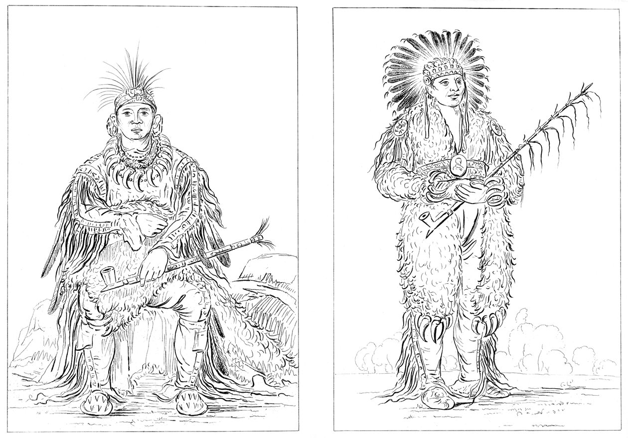 奥托斯（Otoes），下密苏里州莱文沃思堡，1841年。 作者 迈尔斯公司