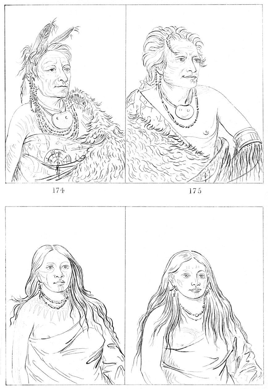 帕尼（Pawnees），1841年。 作者 迈尔斯公司