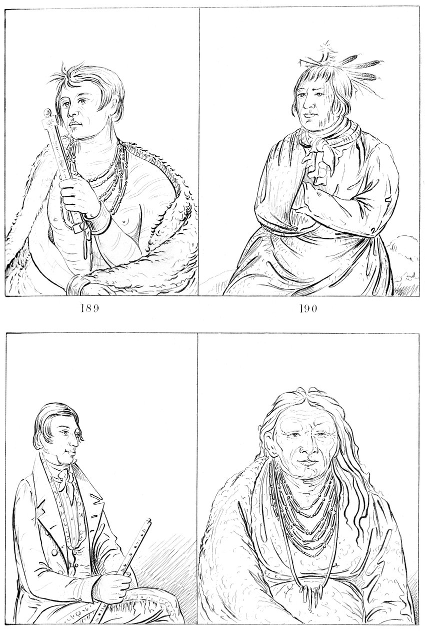 Potowatomies和Kaskasias，1841年。 作者 迈尔斯公司