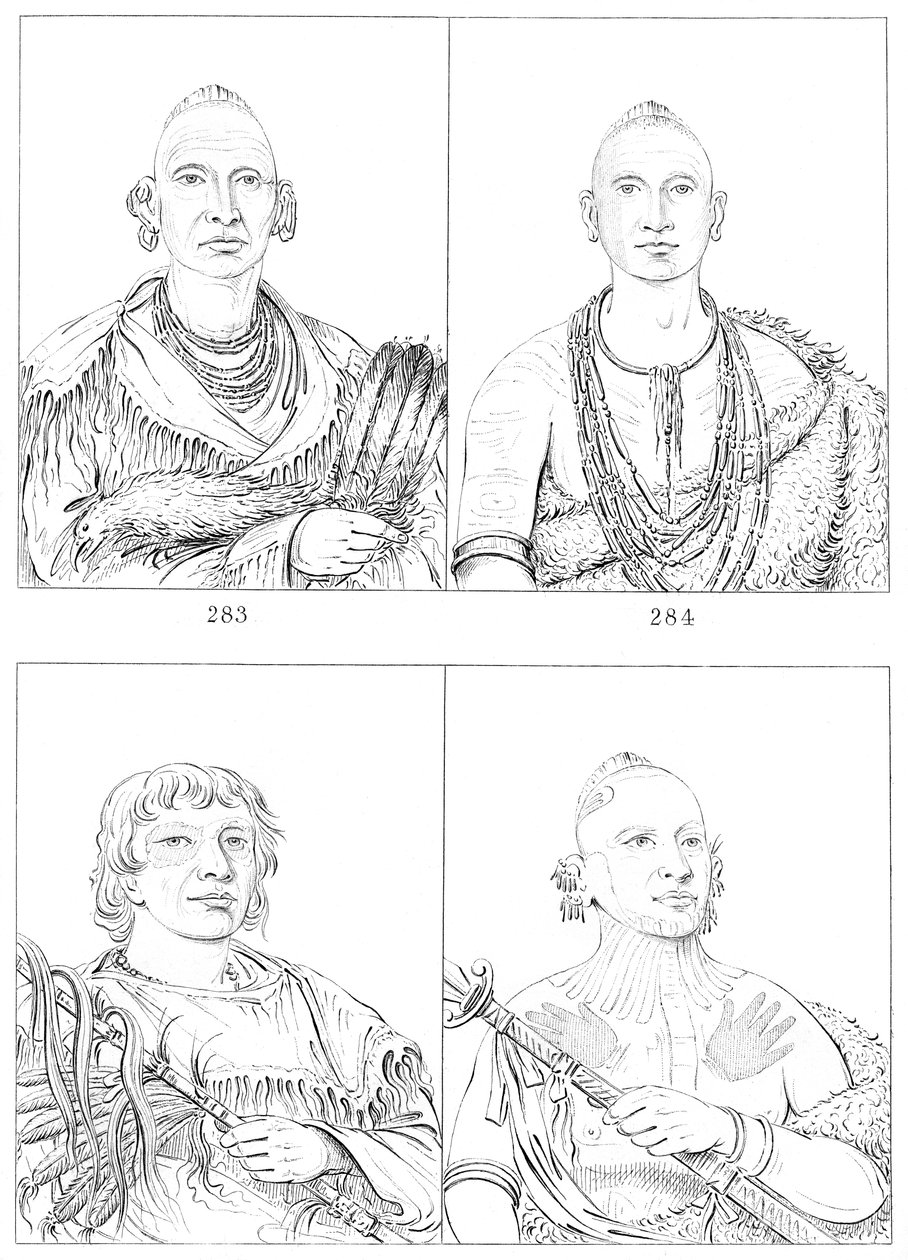 Sac and Fox Indians，1841年。 作者 迈尔斯公司
