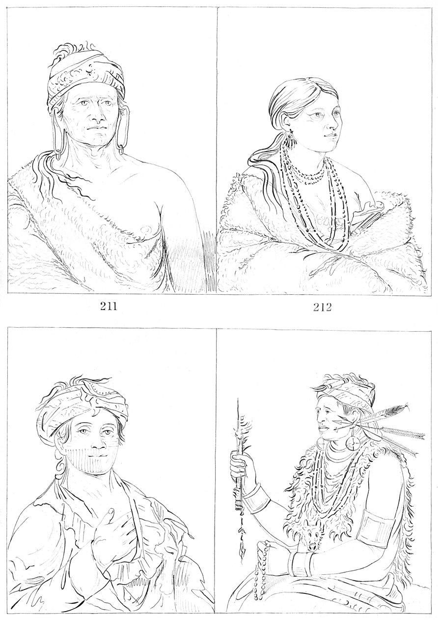 肖恩（Shawnees），1841年。 作者 迈尔斯公司
