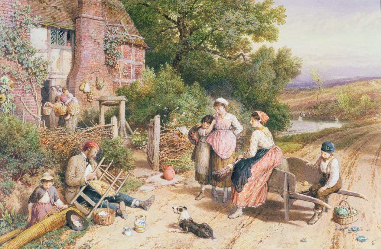 旅行椅Mender和Pedlar与Witley，Surrey附近的篮子 作者 迈尔斯·比克·福斯特