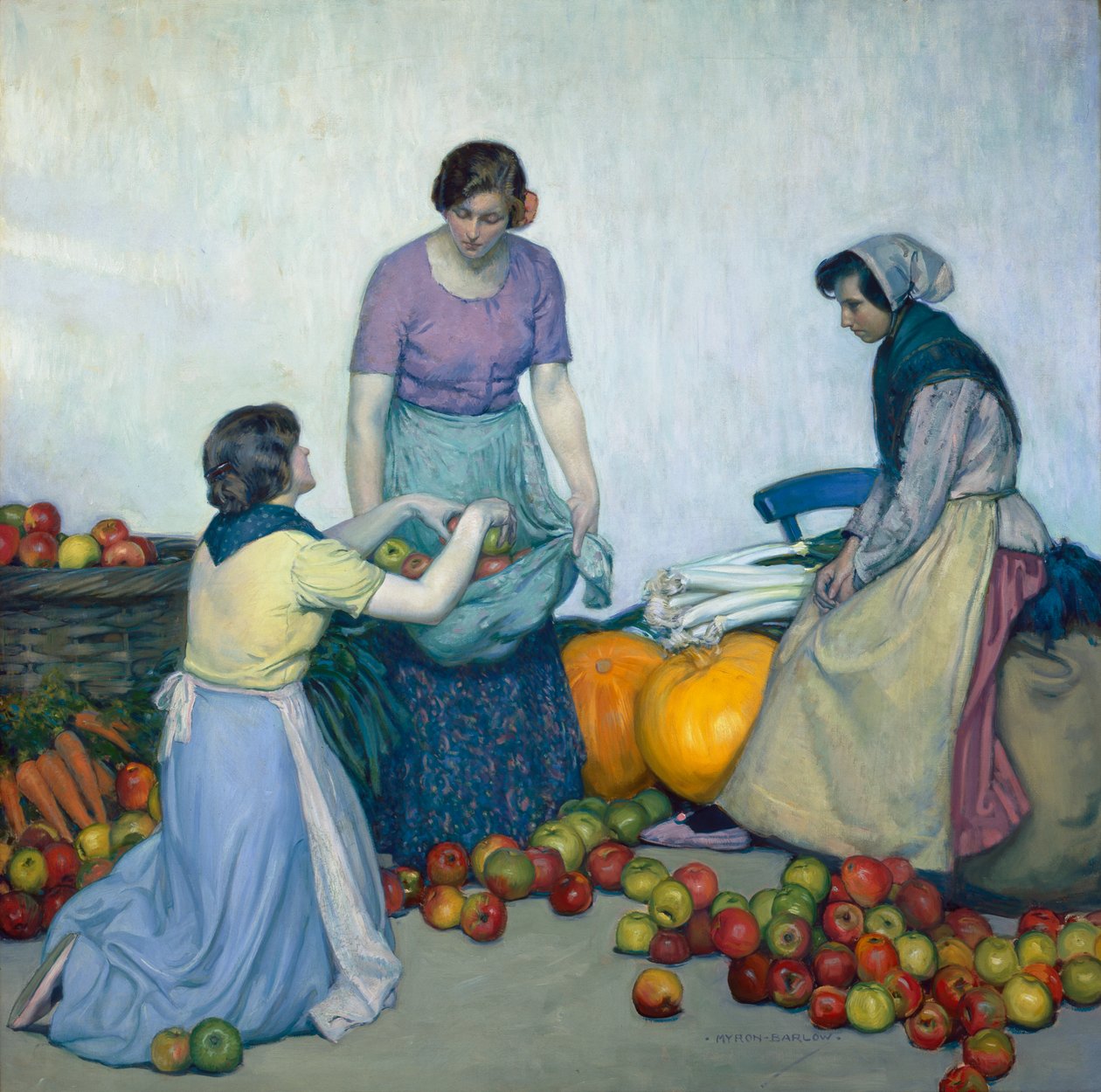 苹果，c.1914 作者 迈伦·巴洛