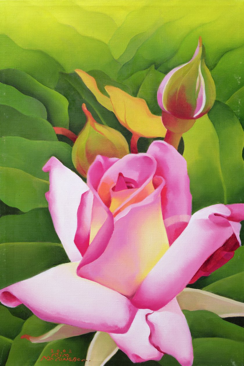 玫瑰，2002年 作者 明博心