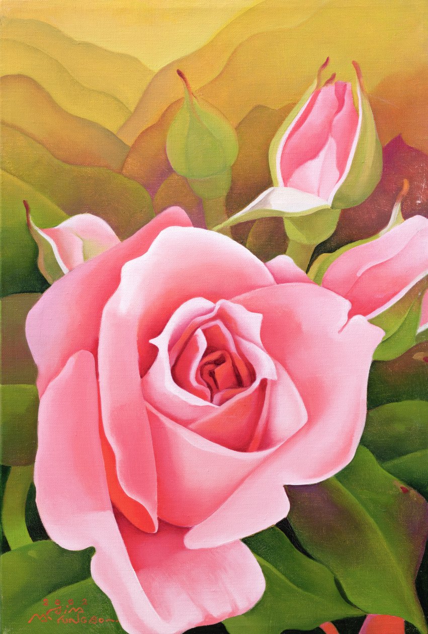 玫瑰，2002年 作者 明博心
