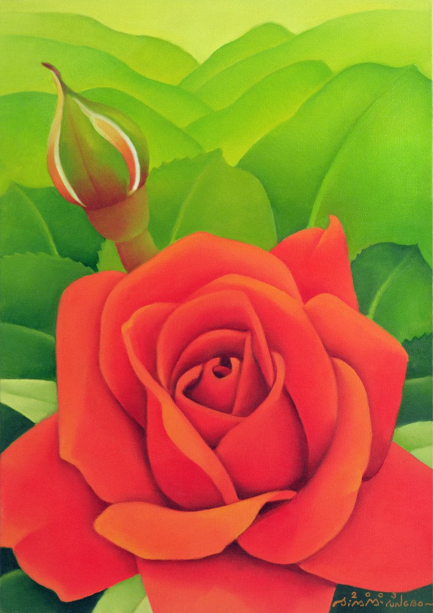 玫瑰，2003年 作者 明博心