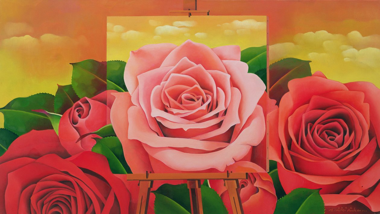 玫瑰，2004年 作者 明博心