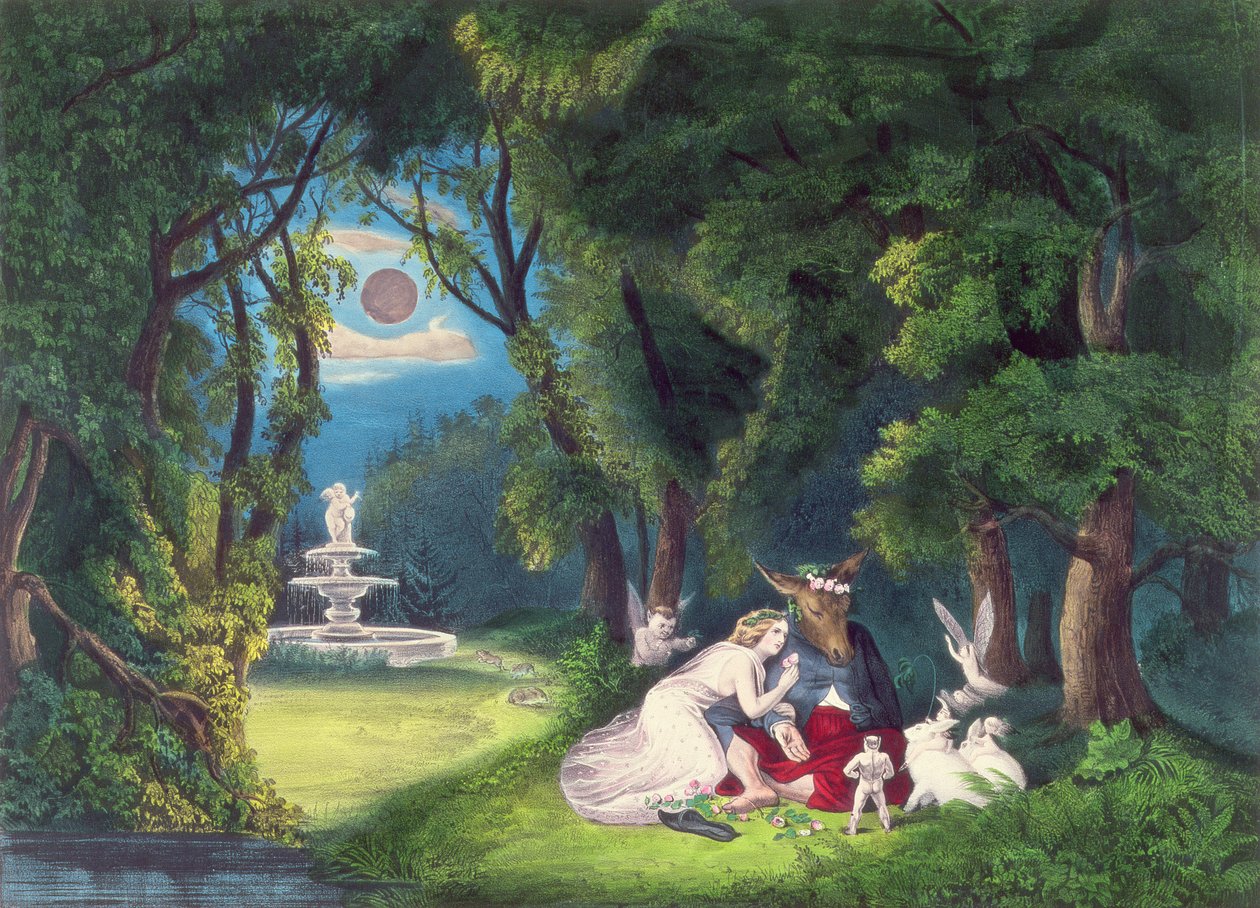 仲夏夜之梦，酒吧。由Currier和Ives，纽约 作者 N. and Ives，JM库里尔