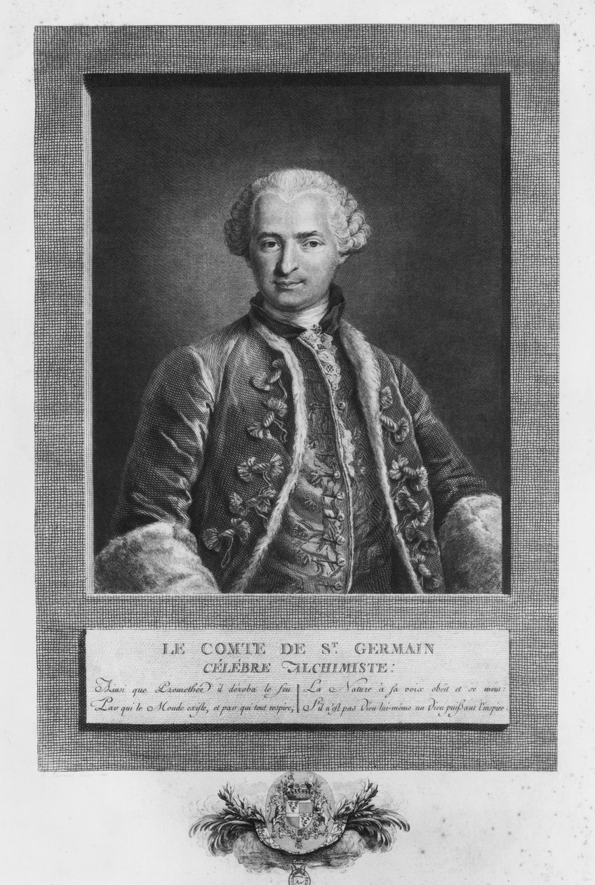 圣杰曼伯爵，着名的炼金术士，1783年 作者 N.托马斯