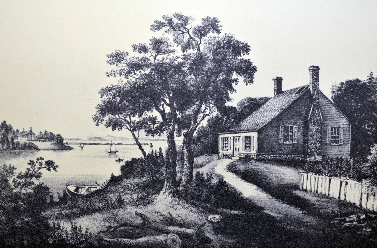 Currier＆Ives插图19世纪。华盛顿的出生地 作者 N. and Ives，JM库里尔