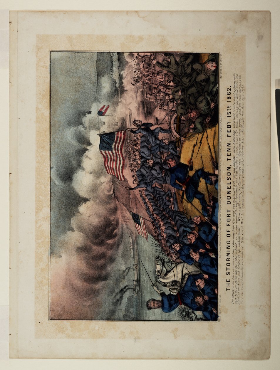 田纳西州唐纳森堡的风暴。费比。 1862年15号 作者 N. and Ives，JM库里尔