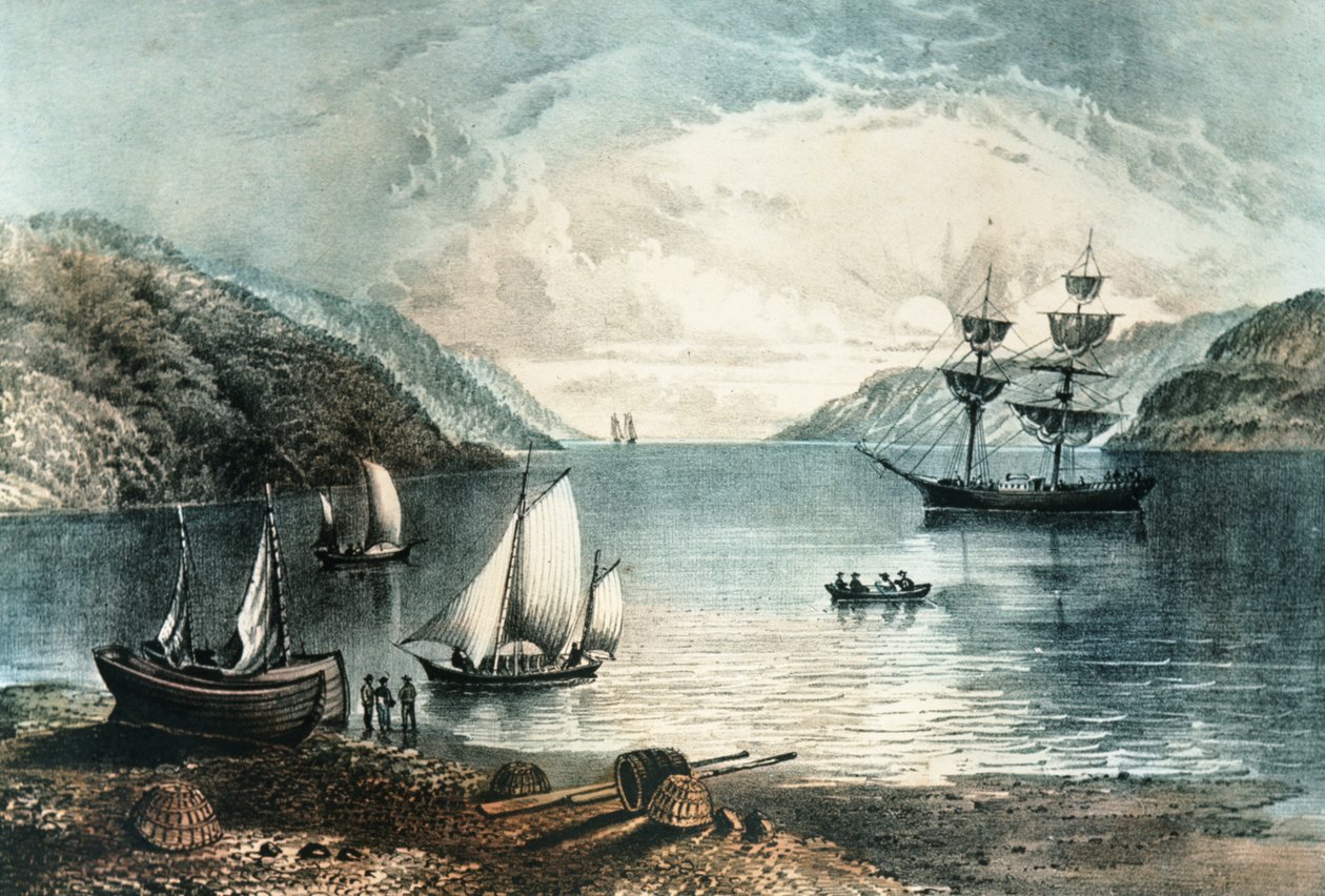 安纳波利斯湾，1880年 作者 N. and Ives，JM库里尔