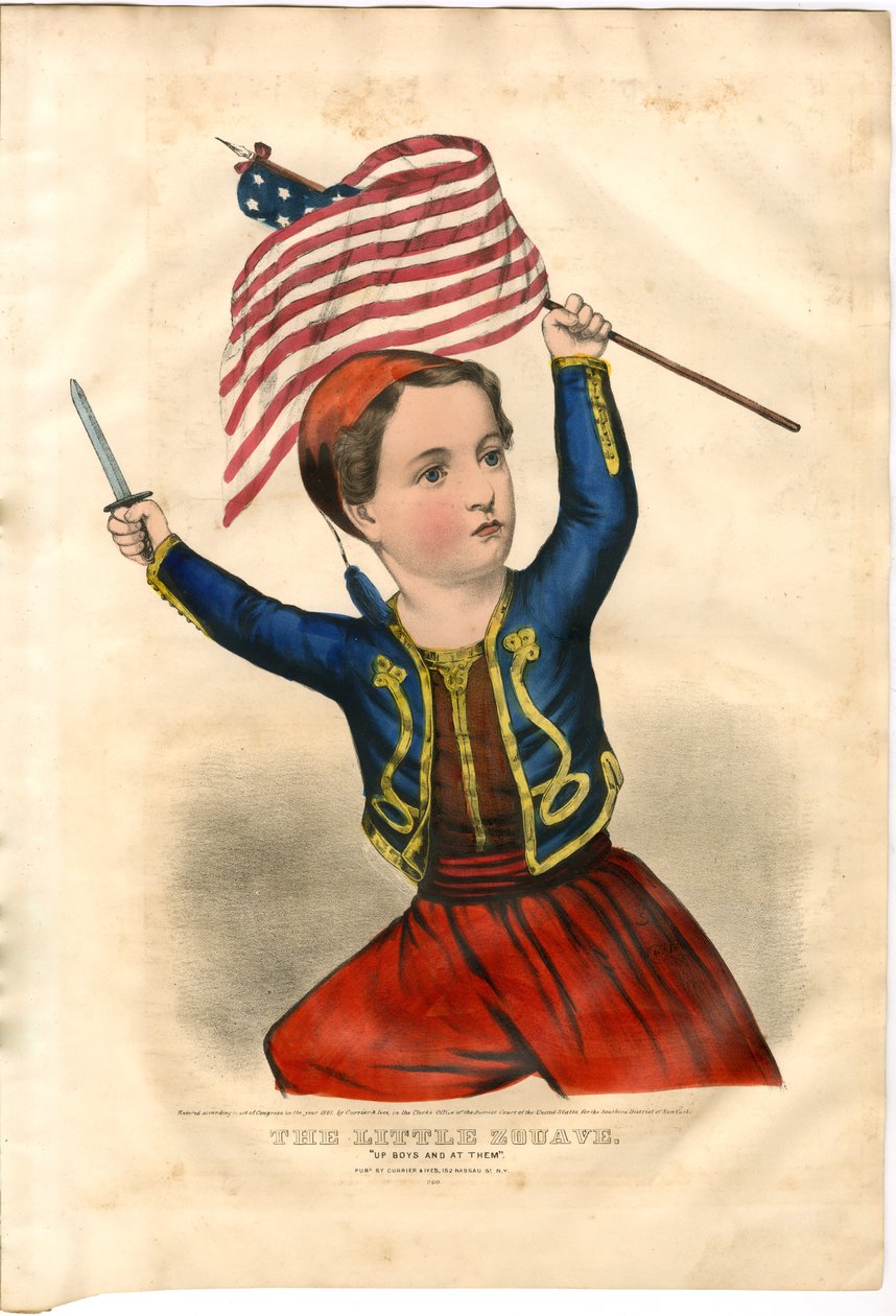 The Little Zouave，ca。 19世纪60年代 作者 N. and Ives，JM库里尔