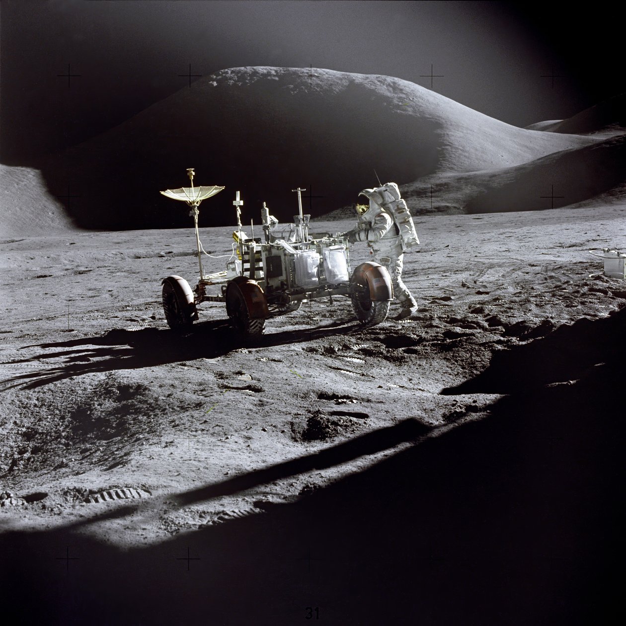阿波罗15号--美国宇航局，1971年。 作者 NASA图片