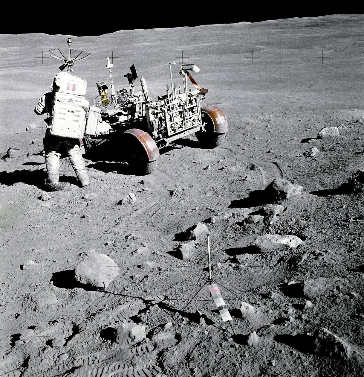 阿波罗16号--美国宇航局，1972年。 作者 NASA图片
