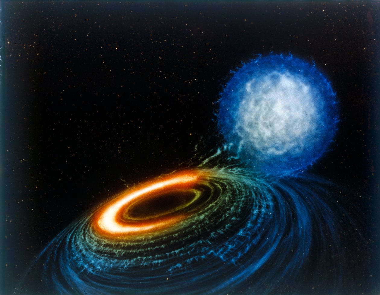 黑洞，艺术家的概念。 作者 NASA图片