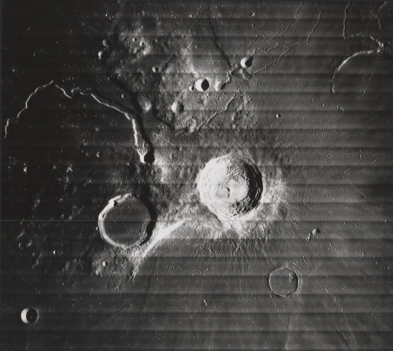 Aristarchus火山口，Schroter山谷和周边地区，1967年。 作者 NASA图片
