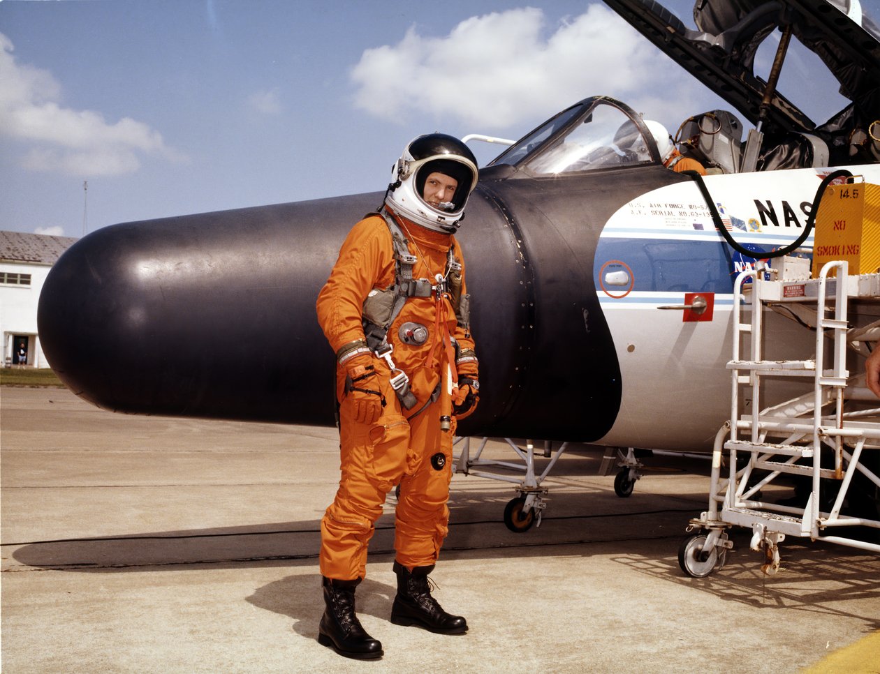 美国宇航局宇航员与实验飞机，1979年。 作者 NASA图片