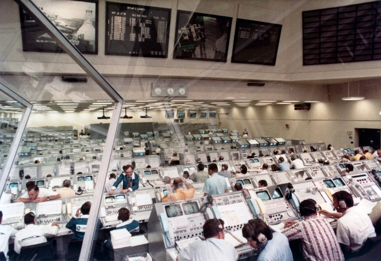 1973年，美国佛罗里达肯尼迪航天中心Skylab 2发射升空。 作者 NASA图片