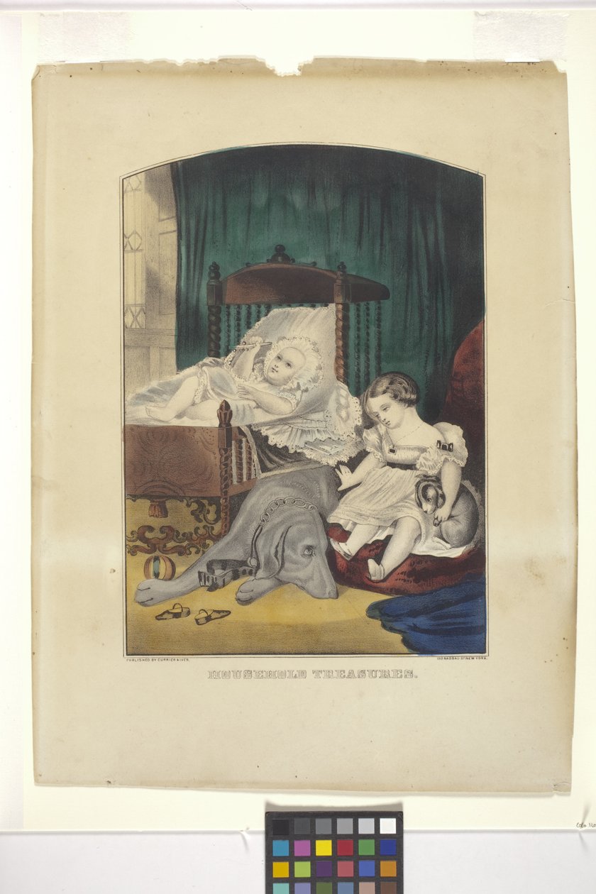家居珍宝（手绘石版画） 作者 N. 和 Ives JM (1824 95) 库里尔