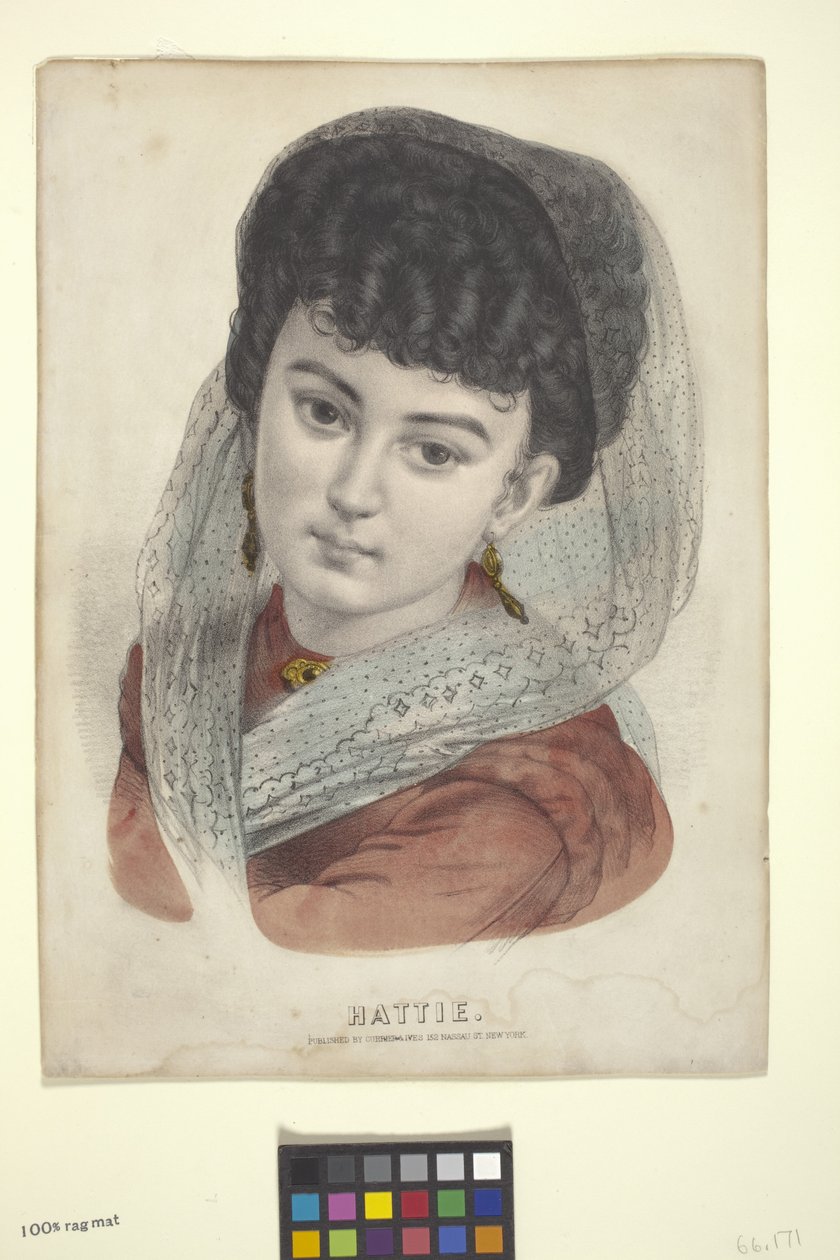 哈蒂（手绘石版画） 作者 N. 和 Ives JM (1824 95) 库里尔