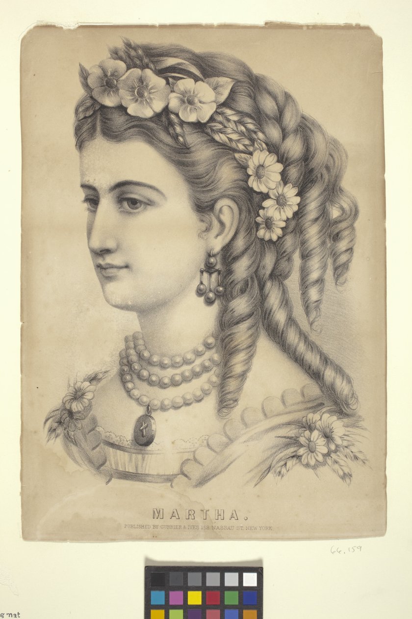 Martha (lithograph) 作者 N. 和 Ives JM (1824 95) 库里尔