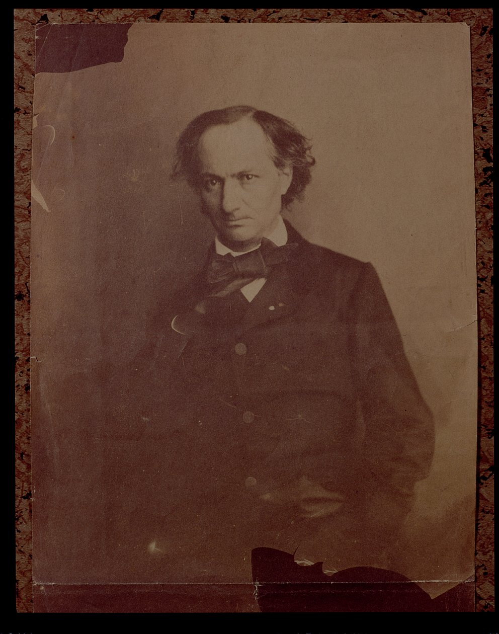 查尔斯波德莱尔（1820-1867），法国诗人，肖像照片 作者 纳达尔