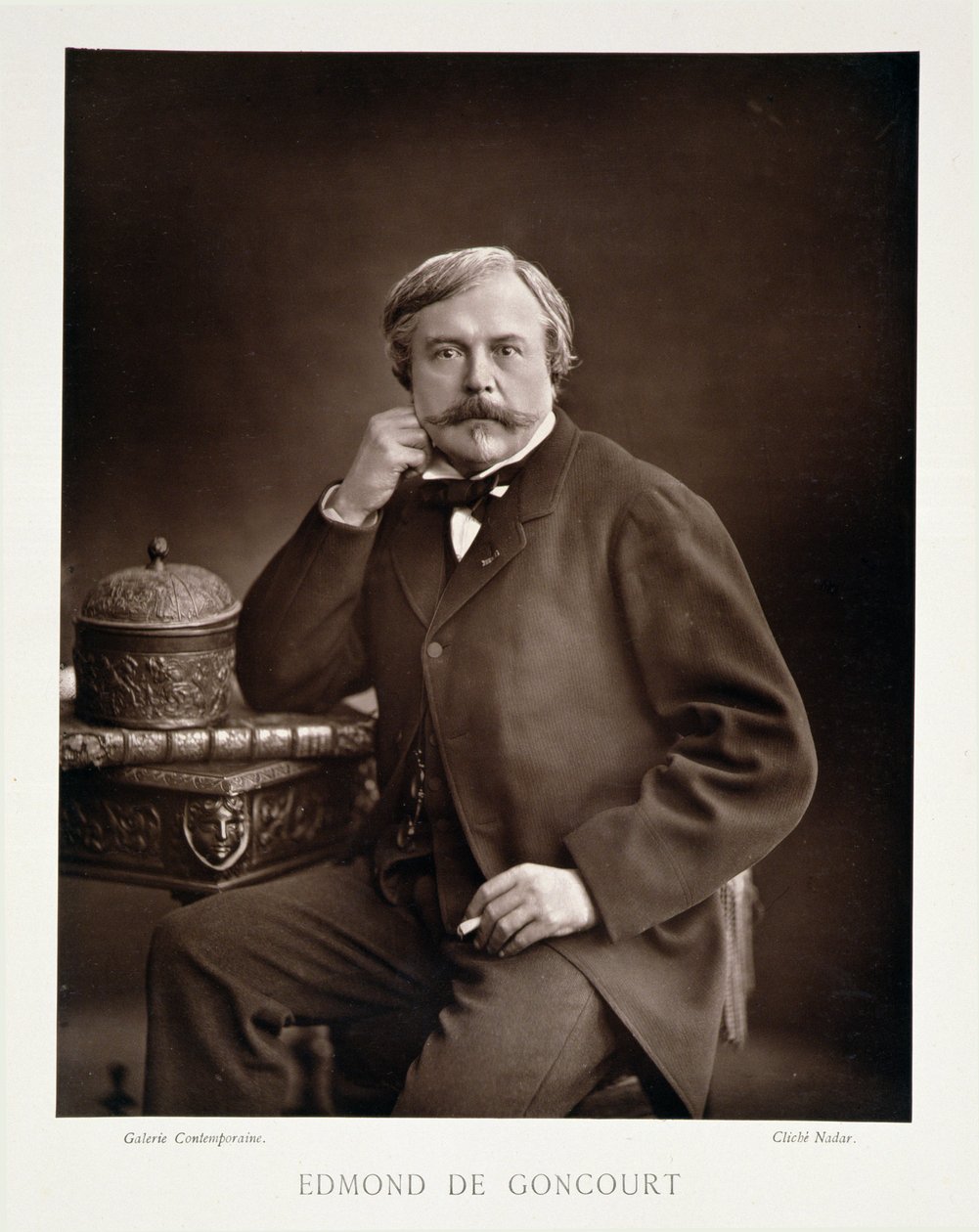 Edmond de Goncourt（1822-96）来自&39;Galerie Contemporaine&39;，c.1874-78 作者 纳达尔