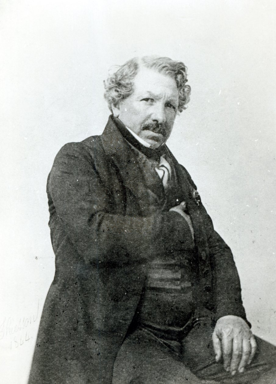Louis Jacques Daguerre的肖像（1787-1851） 作者 纳达尔