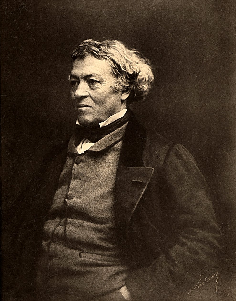 法国画家Jean Baptiste Camille Corot的画像 作者 纳达尔